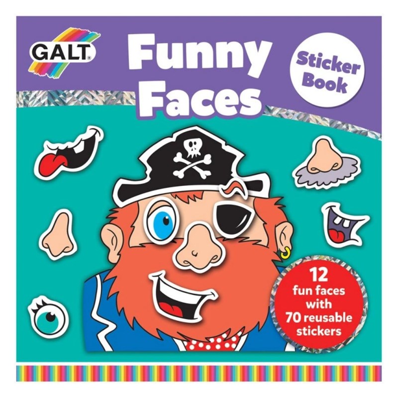 FUNNY FACES STICKER BOOK Çocuk Kitapları Uzmanı - Children's Books Expert