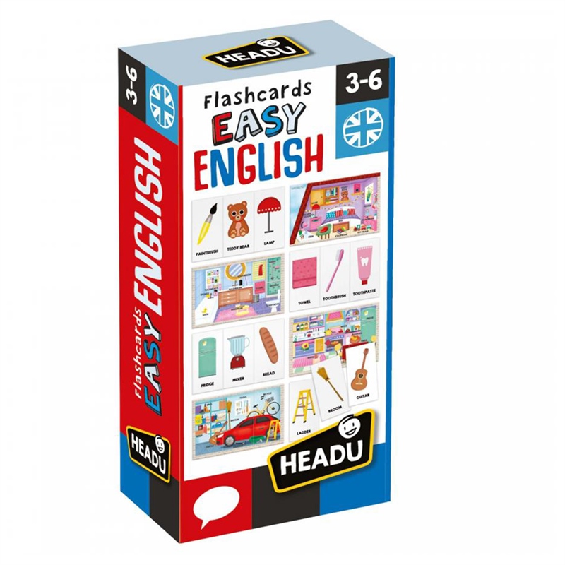 HEADU FLASHCARDS EASY ENGLİSH (3-6 YAŞ)     Çocuk Kitapları Uzmanı - Children's Books Expert