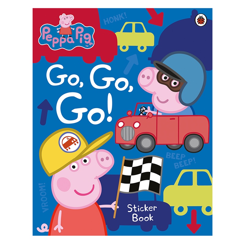 PEPPA PIG - GO, GO, GO! STICKER BOOK Çocuk Kitapları Uzmanı - Children's Books Expert