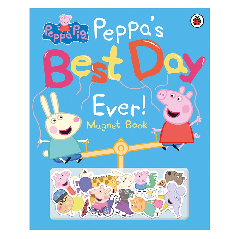PEPPA PIG - PEPPA'S BEST DAY EVER! MAGNET BOOK Çocuk Kitapları Uzmanı - Children's Books Expert