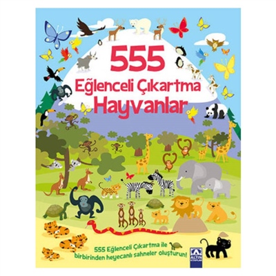 555 EĞLENCELİ ÇIKARTMA HAYVANLAR Çocuk Kitapları Uzmanı - Children's Books Expert