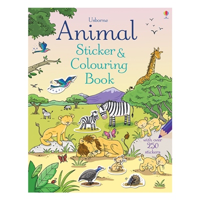 ANIMAL STICKER & COLOURING BOOK Çocuk Kitapları Uzmanı - Children's Books Expert