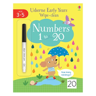 EARLY YEARS WIPE CLEAN NUMBERS 1-20 Çocuk Kitapları Uzmanı - Children's Books Expert