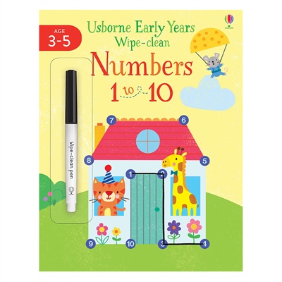 ERLY YEARS WIPE-CLEAN NUMBERS 1 TO 10 #yenigelenler Çocuk Kitapları Uzmanı - Children's Books Expert
