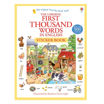 FIRST THOUSAND WORDS IN ENGLISH STICKER BOOK Çocuk Kitapları Uzmanı - Children's Books Expert