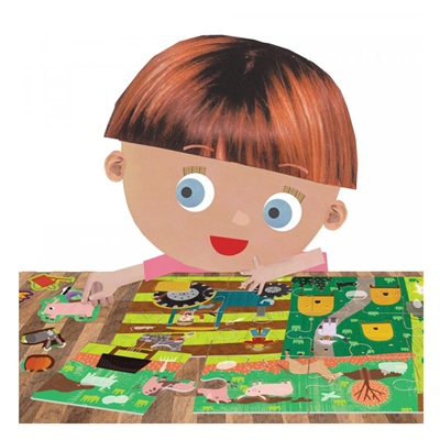 HEADU PUZZLE + STICKERS THE FARM (3-6 YAŞ)     Çocuk Kitapları Uzmanı - Children's Books Expert