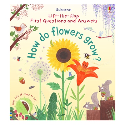 LIFT-THE-FLAP FIRST QUESTIONS AND ANSWERS HOW DO FLOWERS GROW #yenigelenler Çocuk Kitapları Uzmanı - Children's Books Expert