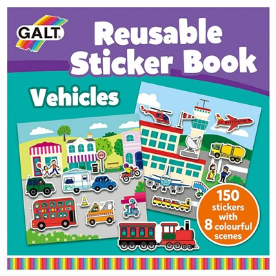REUSABLE STICKER BOOK - VEHICLES Çocuk Kitapları Uzmanı - Children's Books Expert