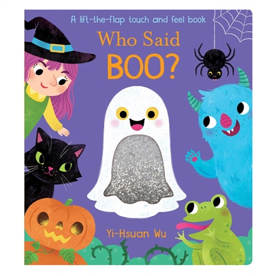 WHO SAID BOO? - A LIFT-THE-FLAP TOUCH AND FEEL BOOK Çocuk Kitapları Uzmanı - Children's Books Expert