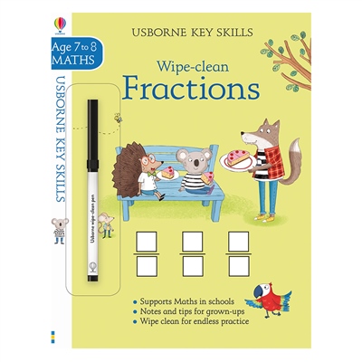 WIPE-CLEAN FRACTIONS 7-8 Çocuk Kitapları Uzmanı - Children's Books Expert